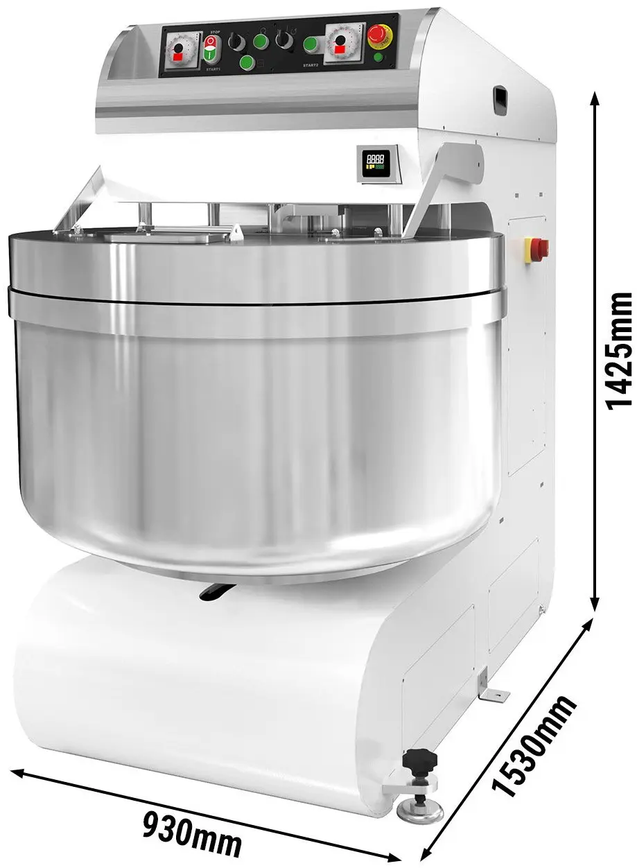 Тестомес спиральный GGM Gastro Premium Plus STKMMK200 (White) - 9