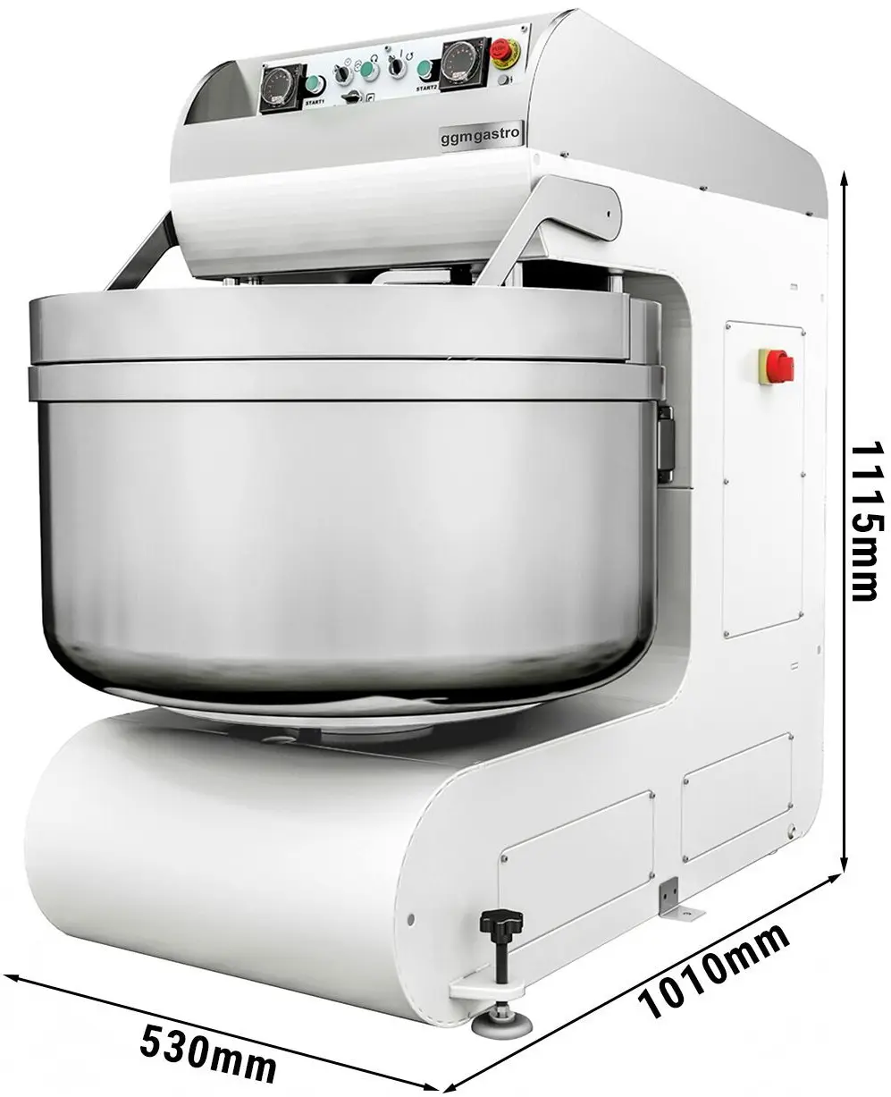 Тестомес спиральный GGM Gastro Premium Plus STKMMK40 (White) - 5
