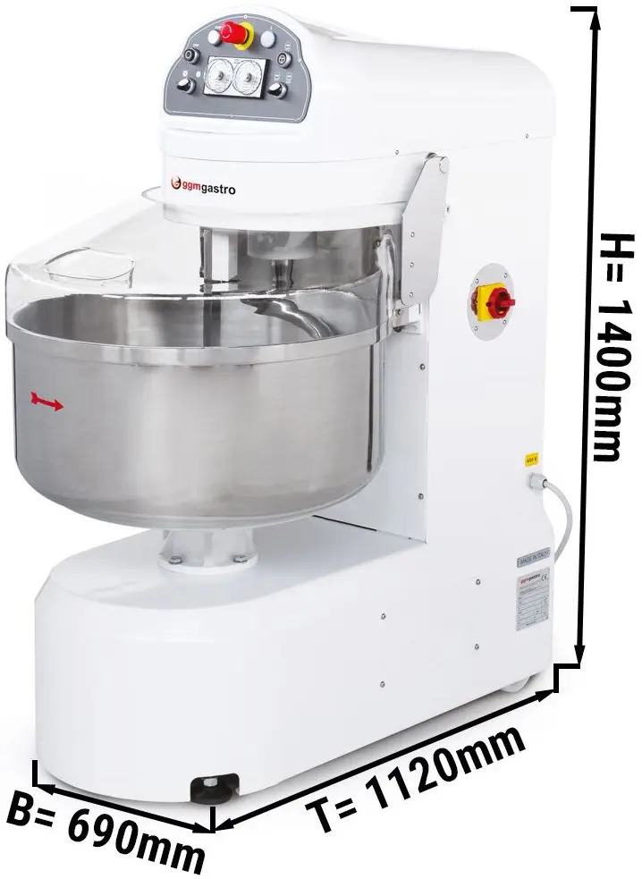 Тестомес спиральный GGM Gastro Premium STMZ60 (White) - 3