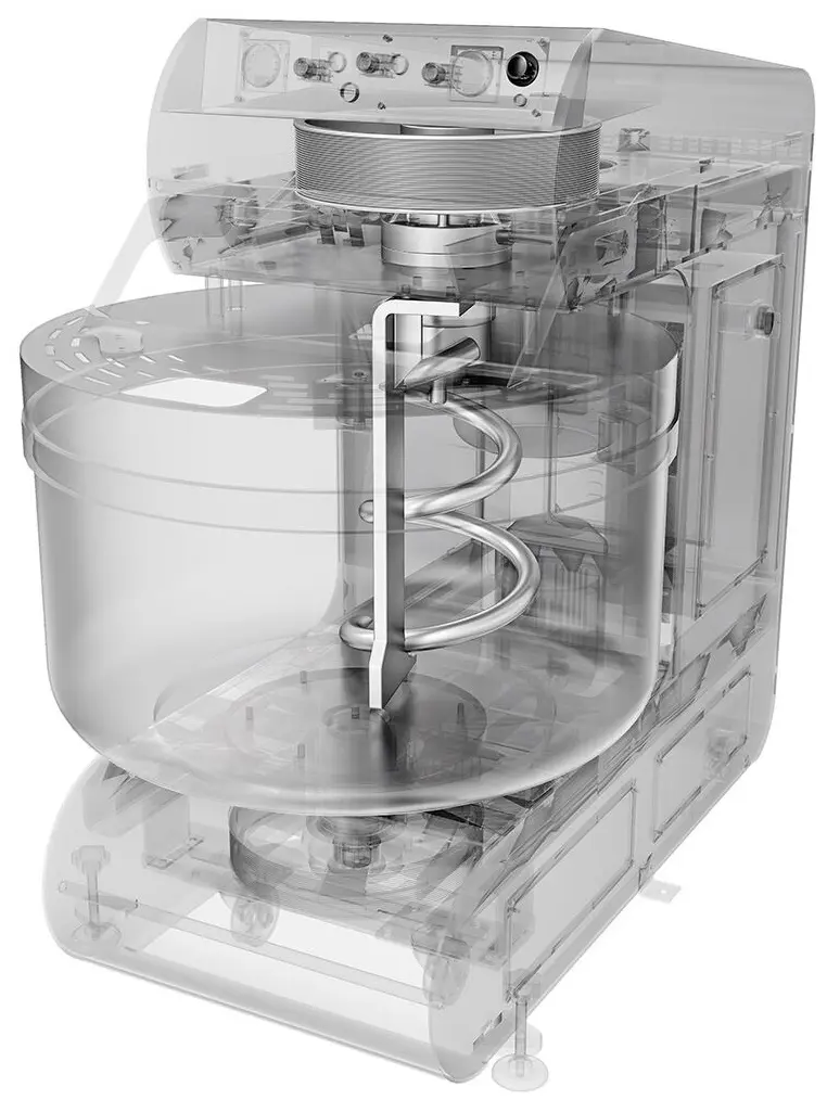 Тестомес спиральный GGM Gastro STKMMK250 (White) - 7
