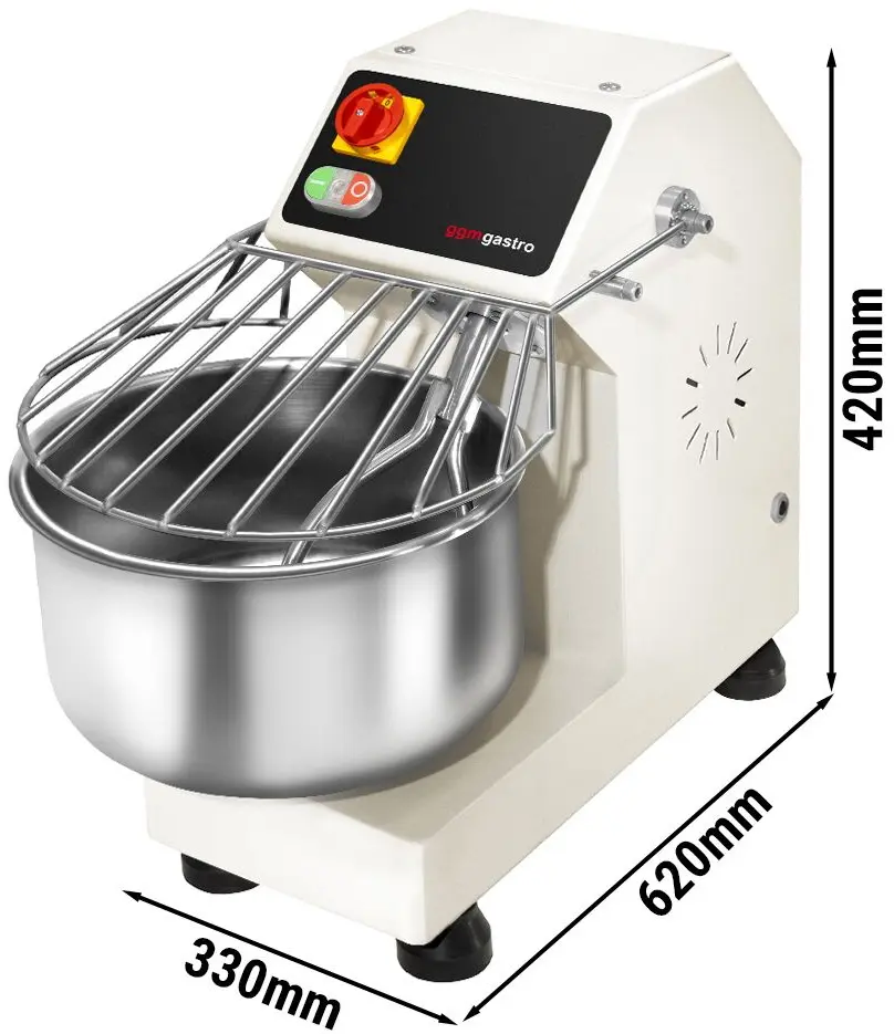 Тестомес спиральный GGM Gastro TMBO16-230V (Pearl White) - 7