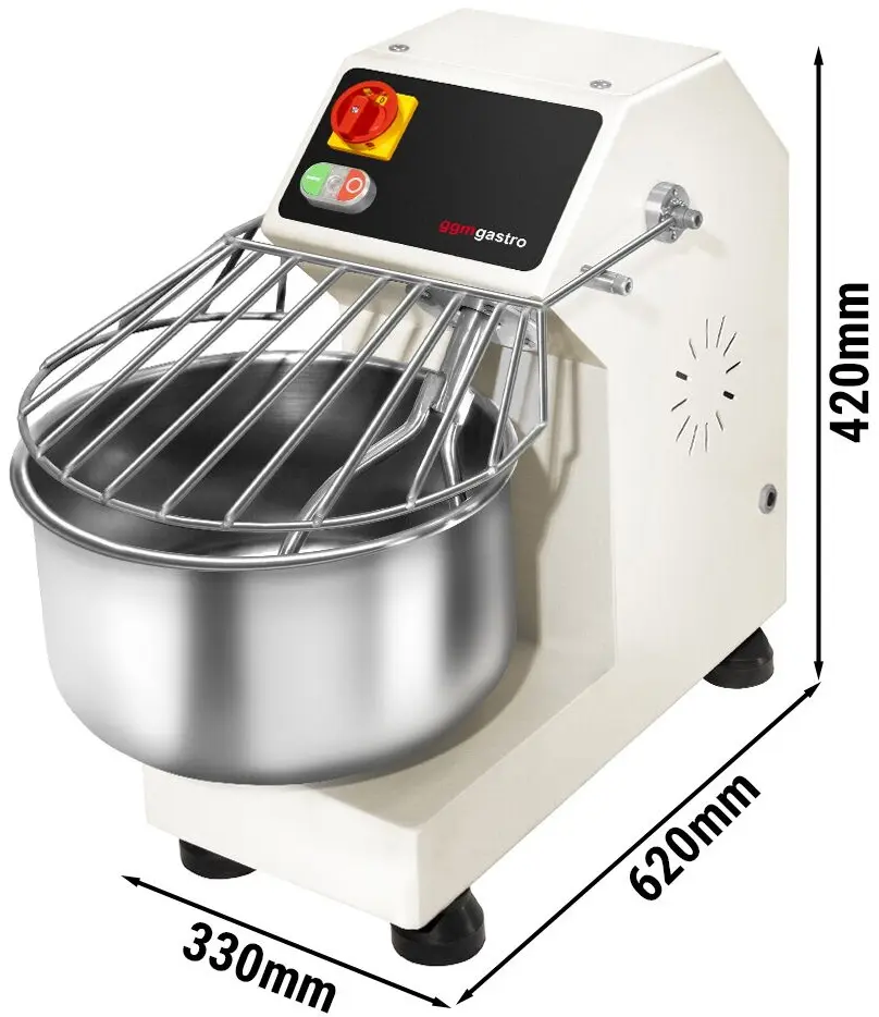 Malaxor aluat cu spirala GGM Gastro TMBO16 (Pearl White) - 7