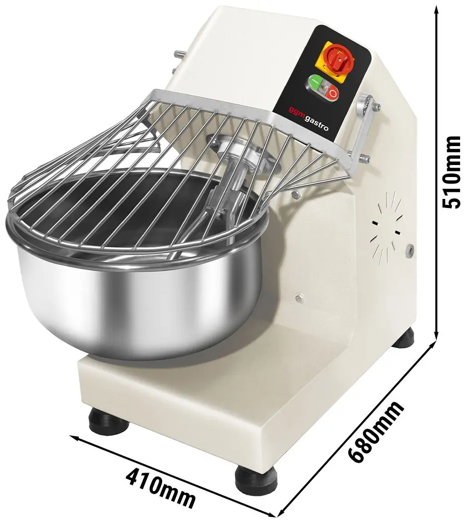 Тестомес спиральный GGM Gastro TMBO20-230V (Pearl White) - 7