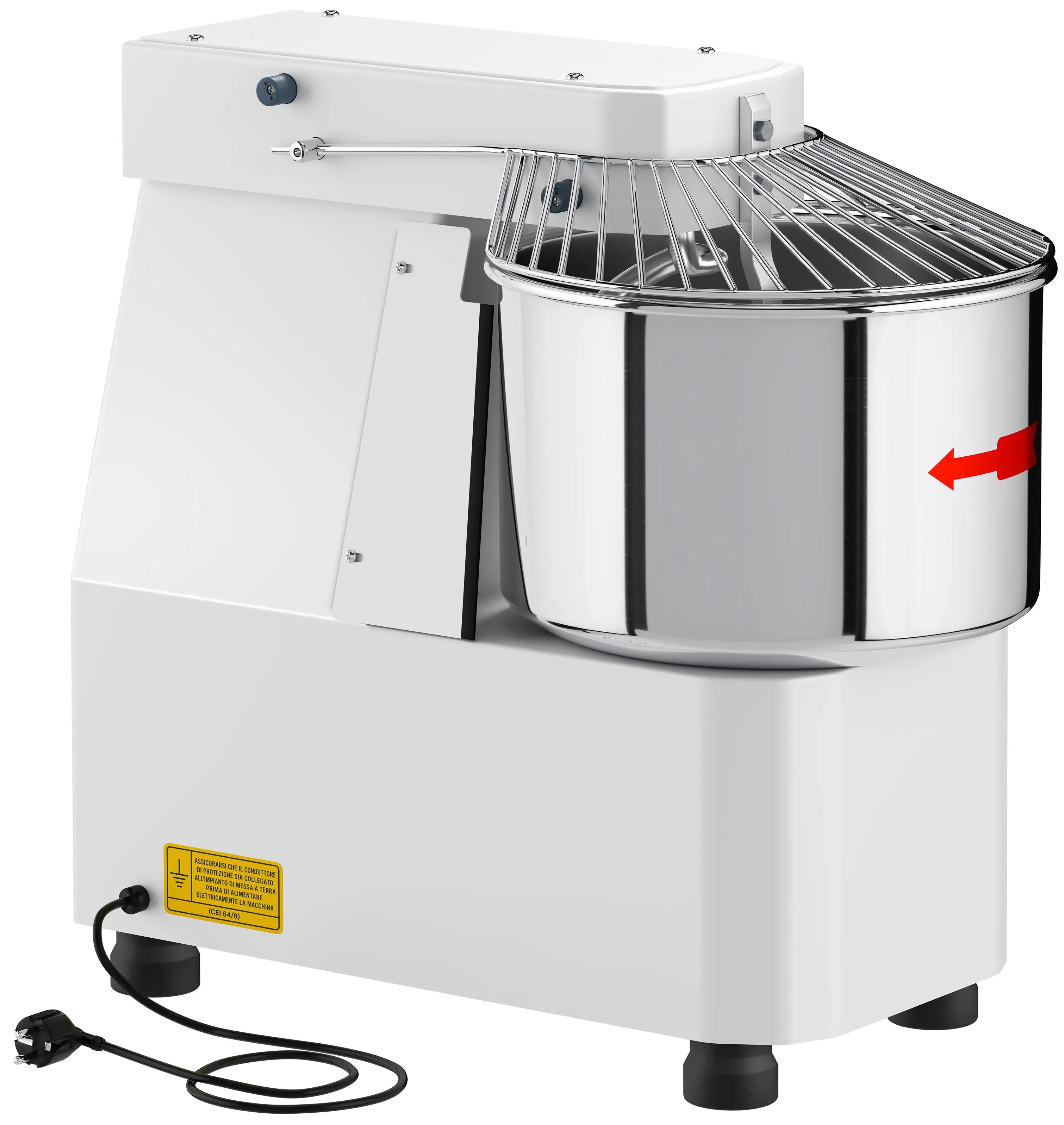 Тестомес спиральный GGM Gastro TMP15-230V-N (White) - 4
