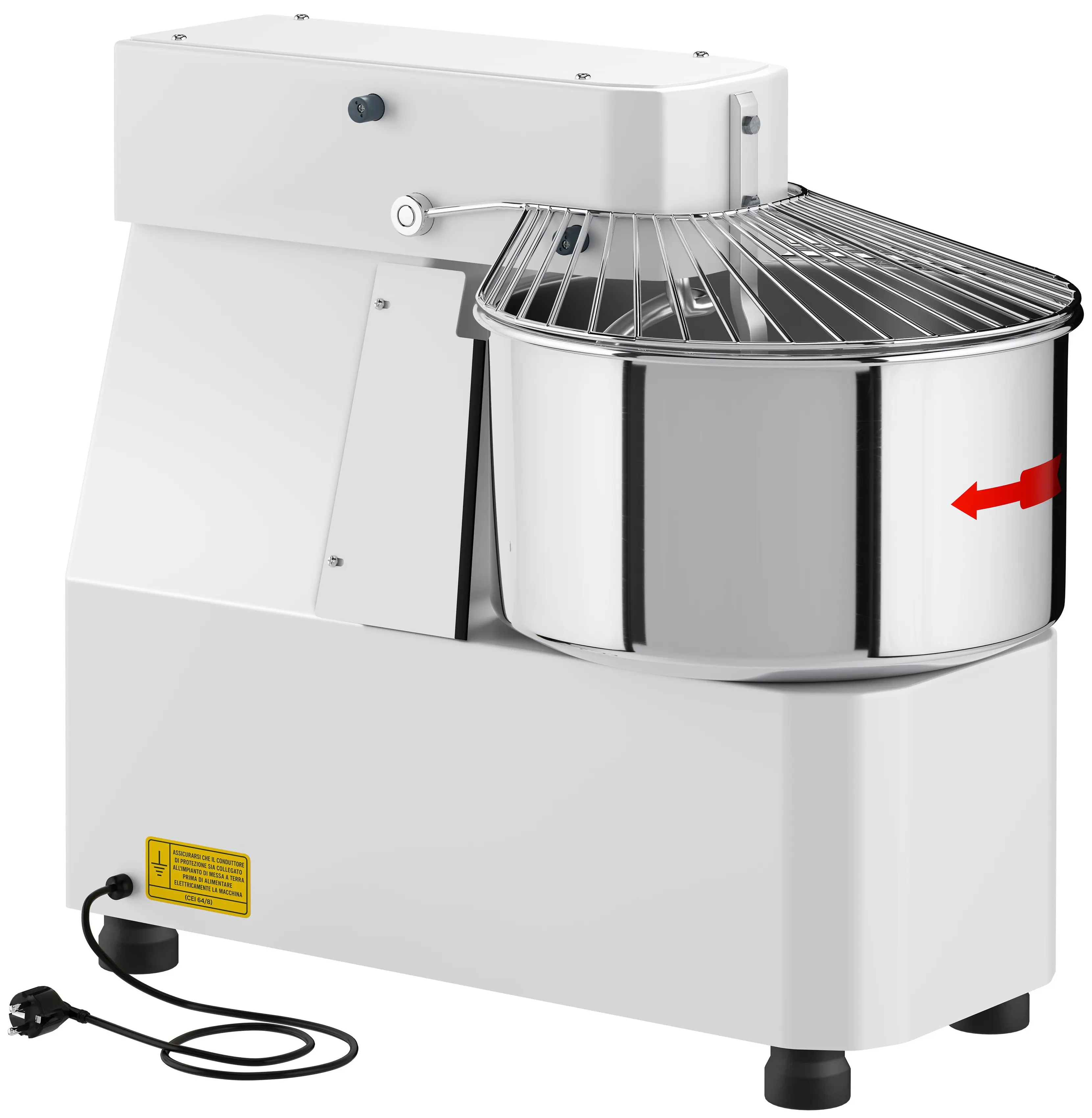Тестомес спиральный GGM Gastro TMP22-230V-N (White) - 4
