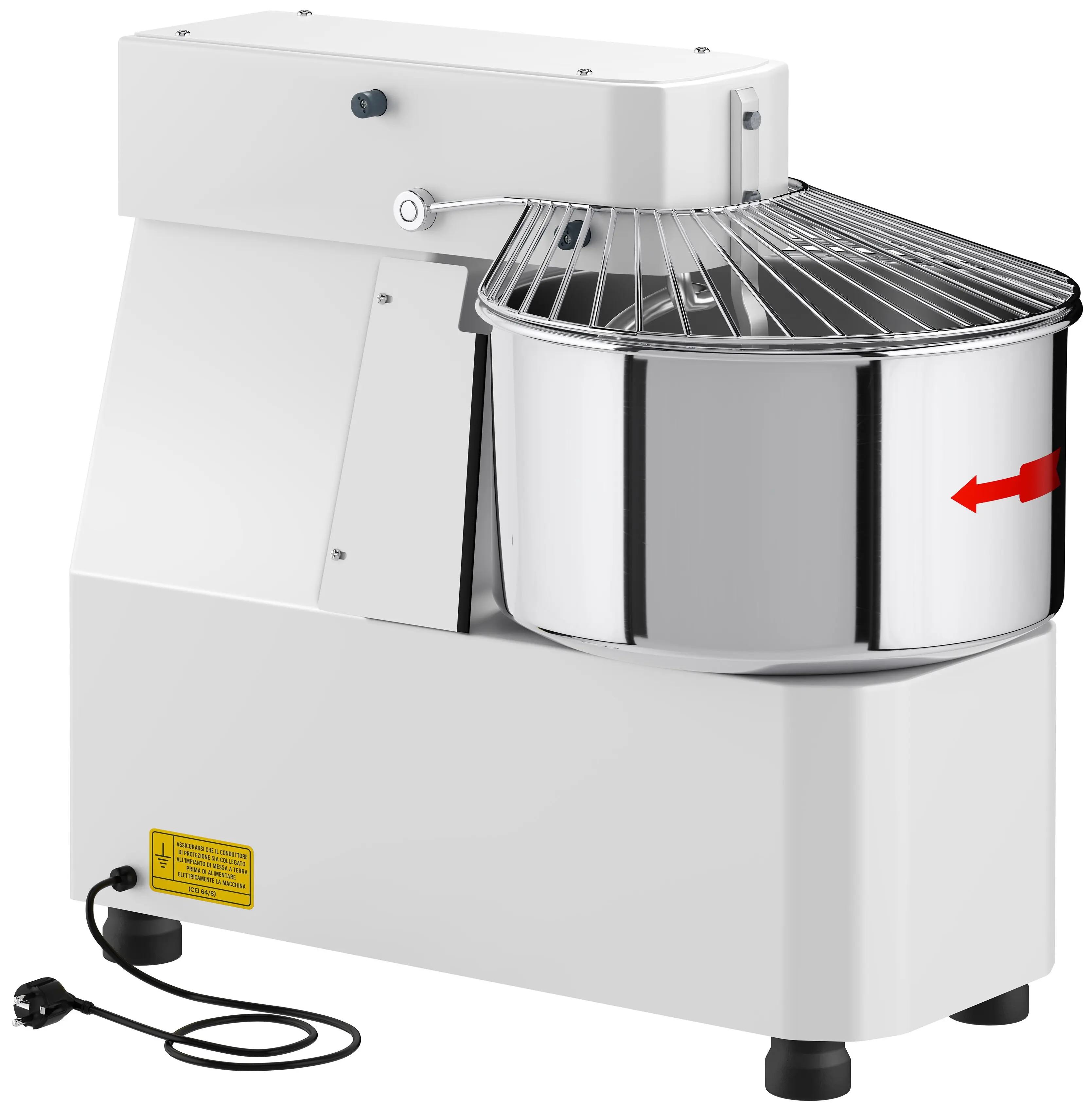 Тестомес спиральный GGM Gastro TMP22-FK-N (White) - 4