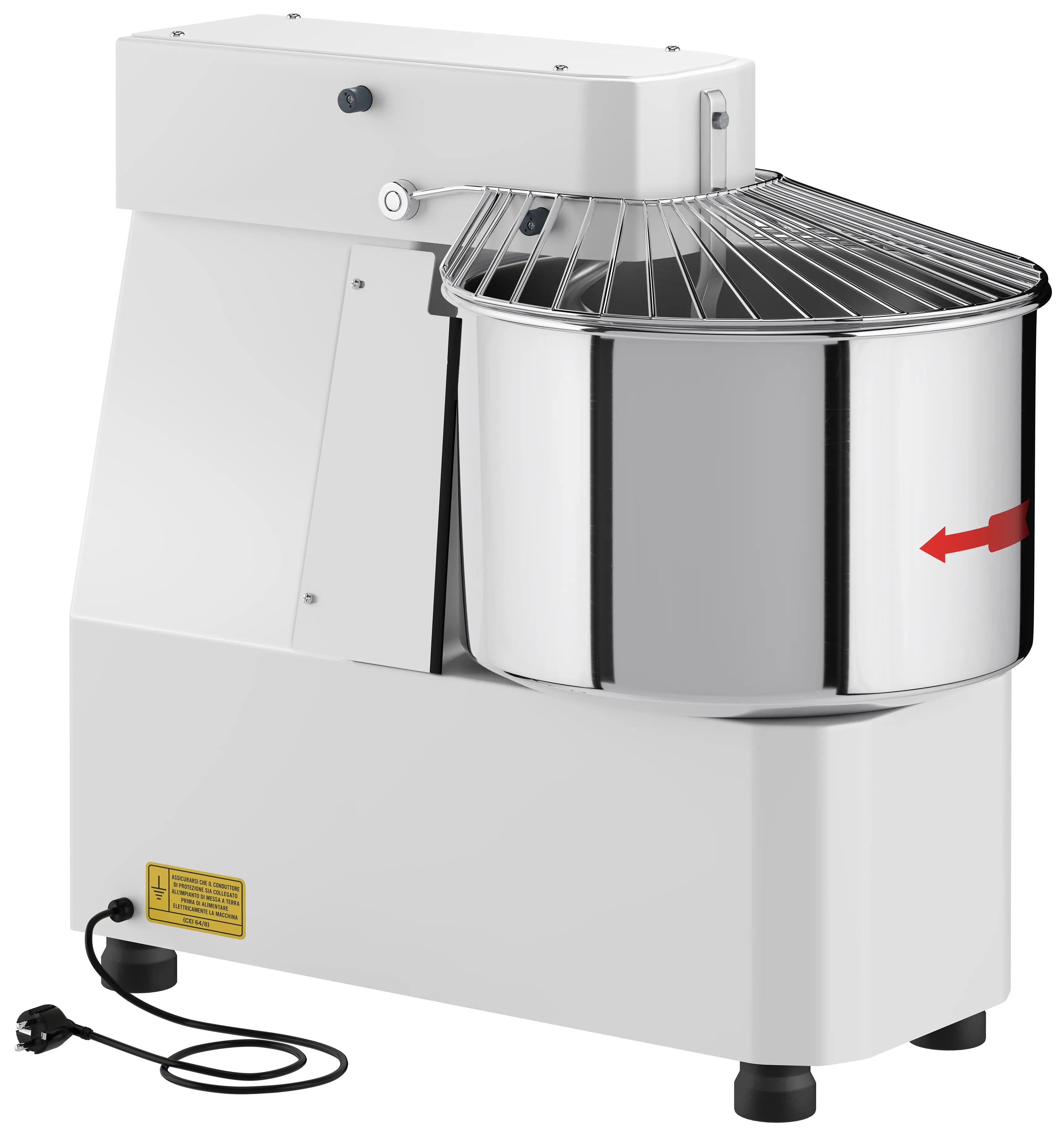 Тестомес спиральный GGM Gastro TMP33-FK-N (White) - 4