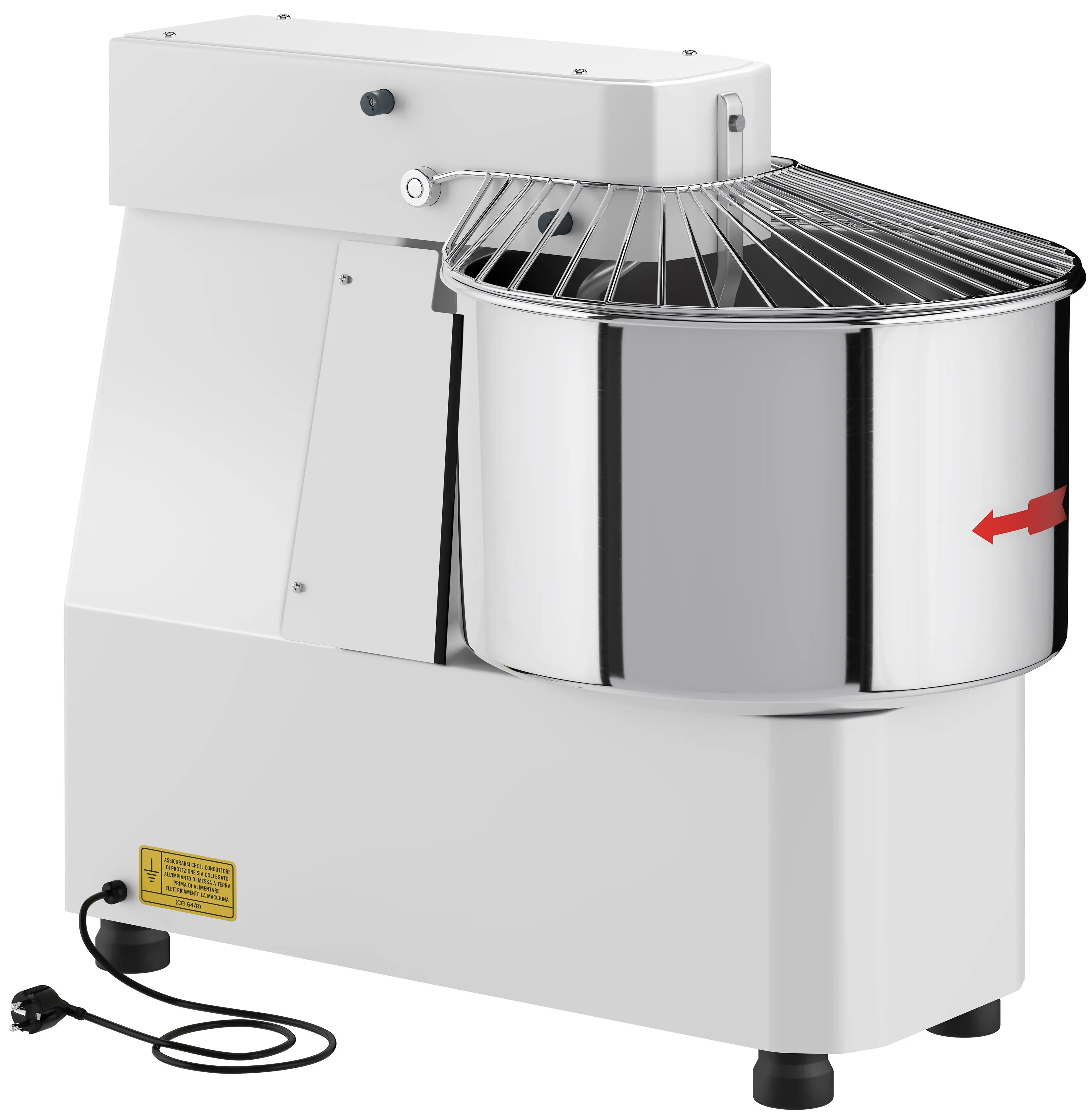 Malaxor aluat cu spirala GGM Gastro TMP42-N (White) - 4