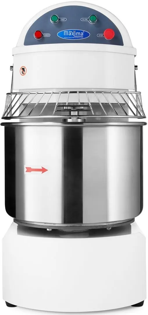 Malaxor aluat cu spirala Maxima 60L 09361060 (White/Inox)