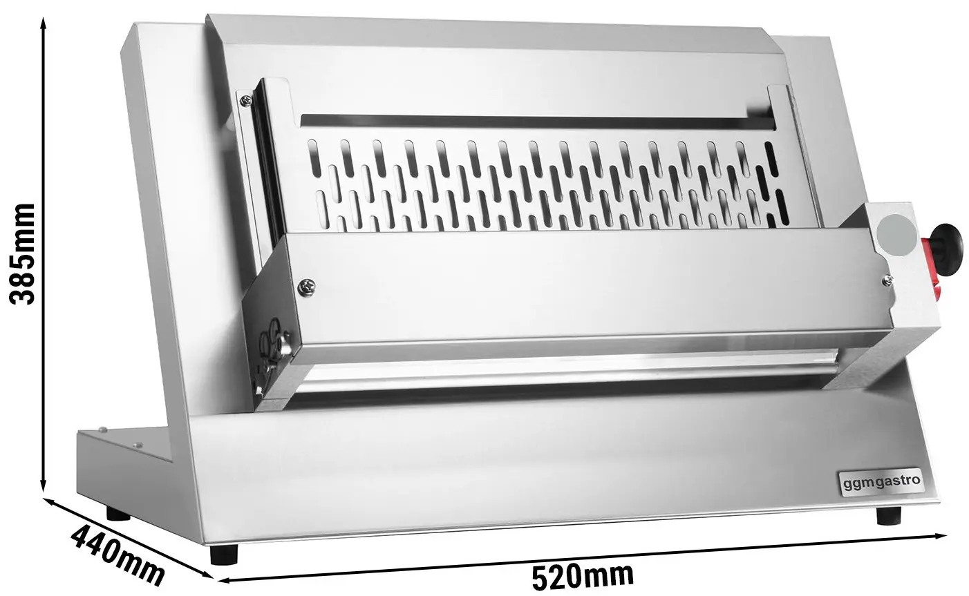 Тестораскаточная машина GGM Gastro TP35M-N (Inox) - 7