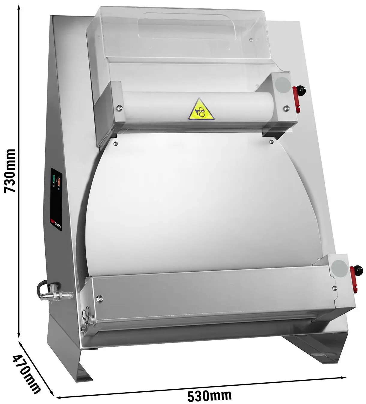 Тестораскаточная машина GGM Gastro TP40DG-N (Inox) - 9