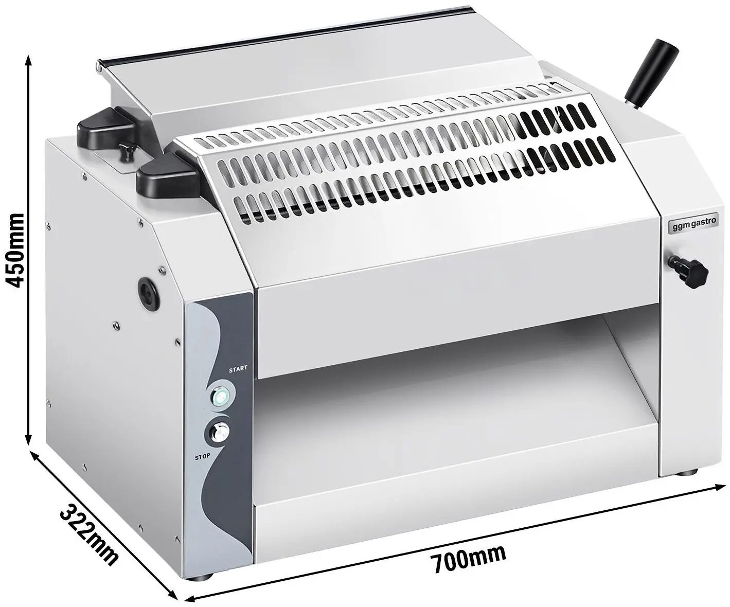Masina de intins aluat GGM Gastro TRS42 (Inox) - 5