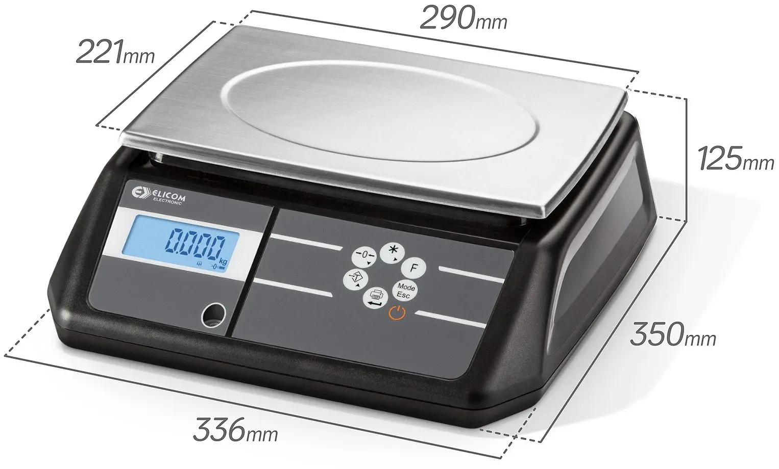 Электронные весы Elicom S300PM T 3/6 (Black/Inox) - 2