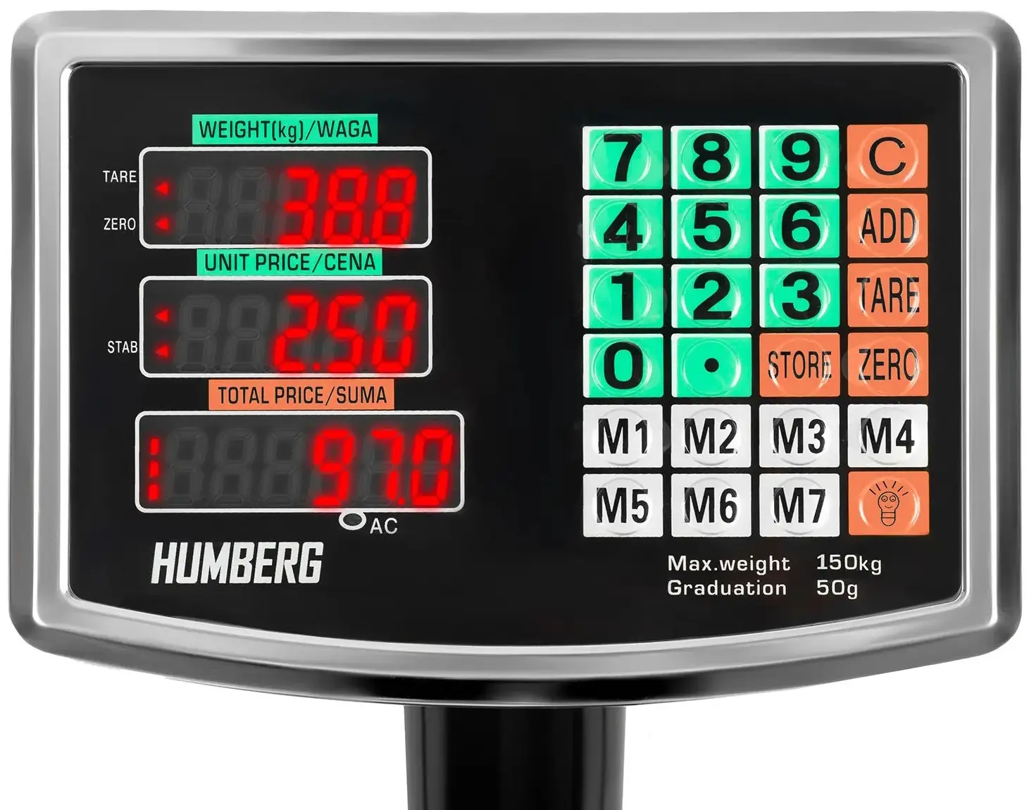 Cantar electronic Humberg HM-191 519100 (Black/Grey) - 5