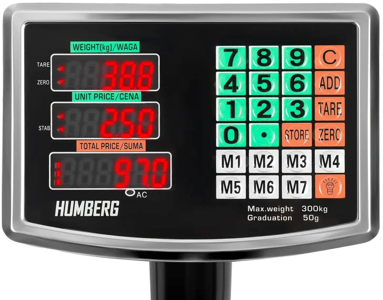 Cantar electronic Humberg HM-192 519200 (Black/Grey) - 6