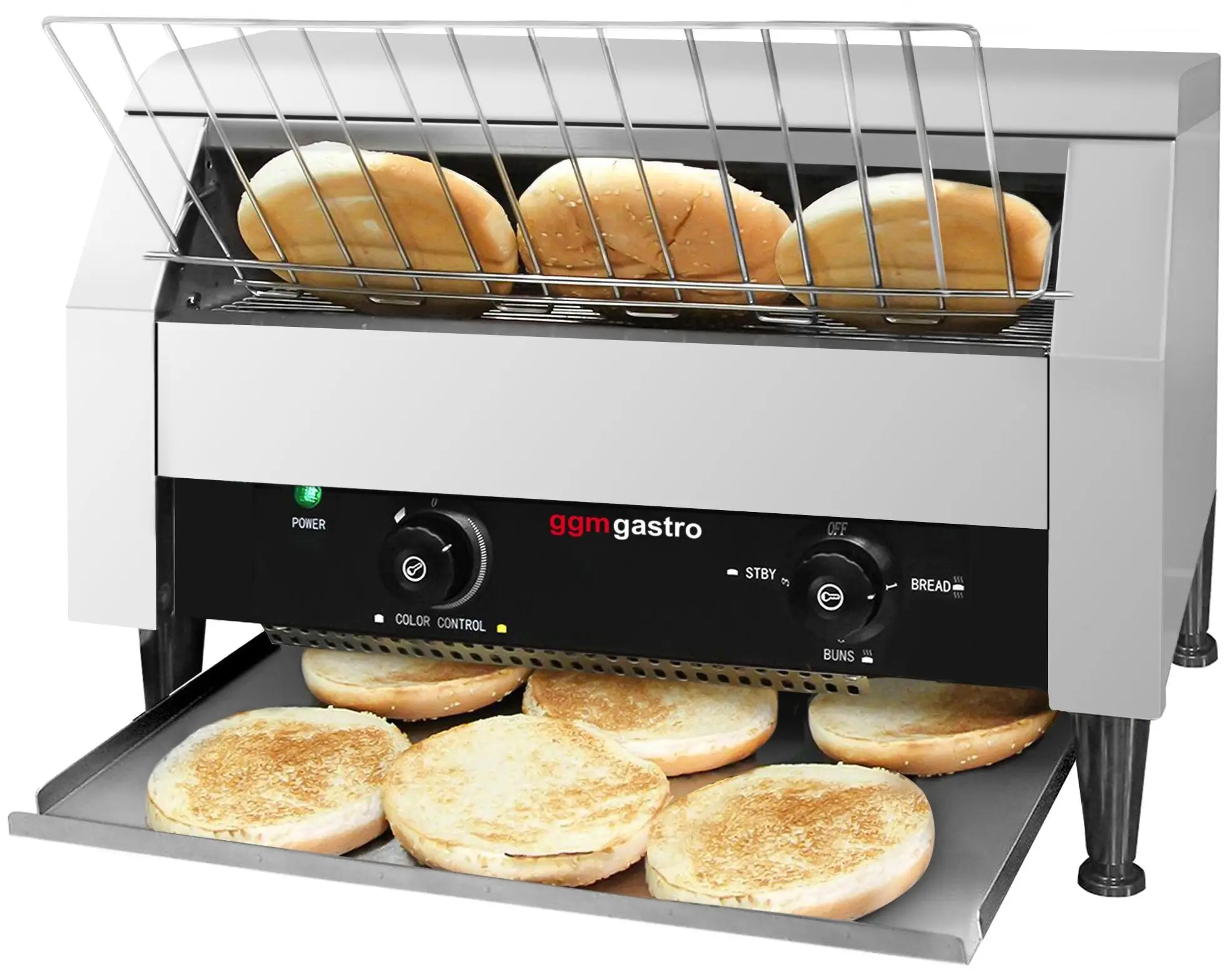 Тостер конвейерный GGM Gastro DTKB300 (Inox) - 2