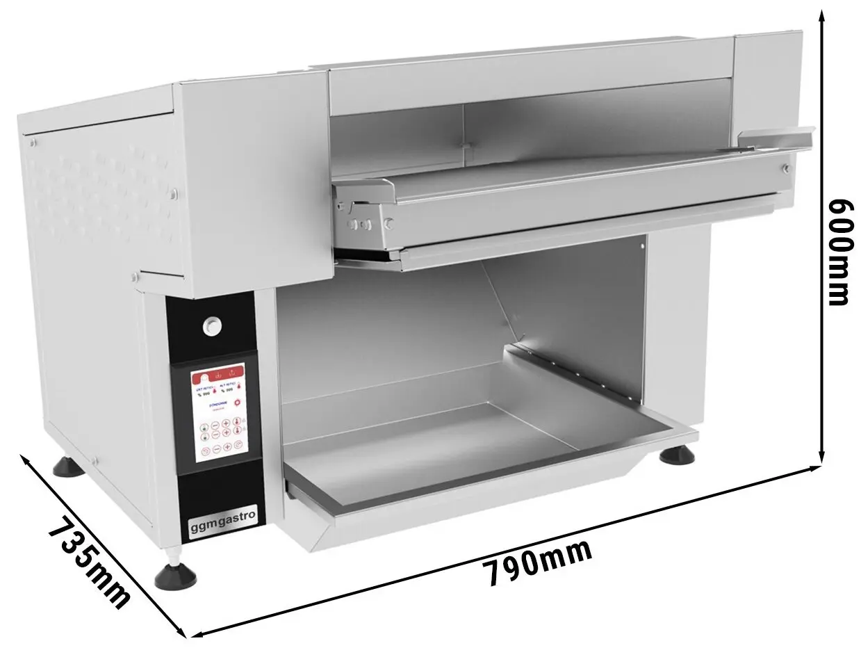 Тостер конвейерный GGM Gastro EDTHAT1 (Inox) - 6