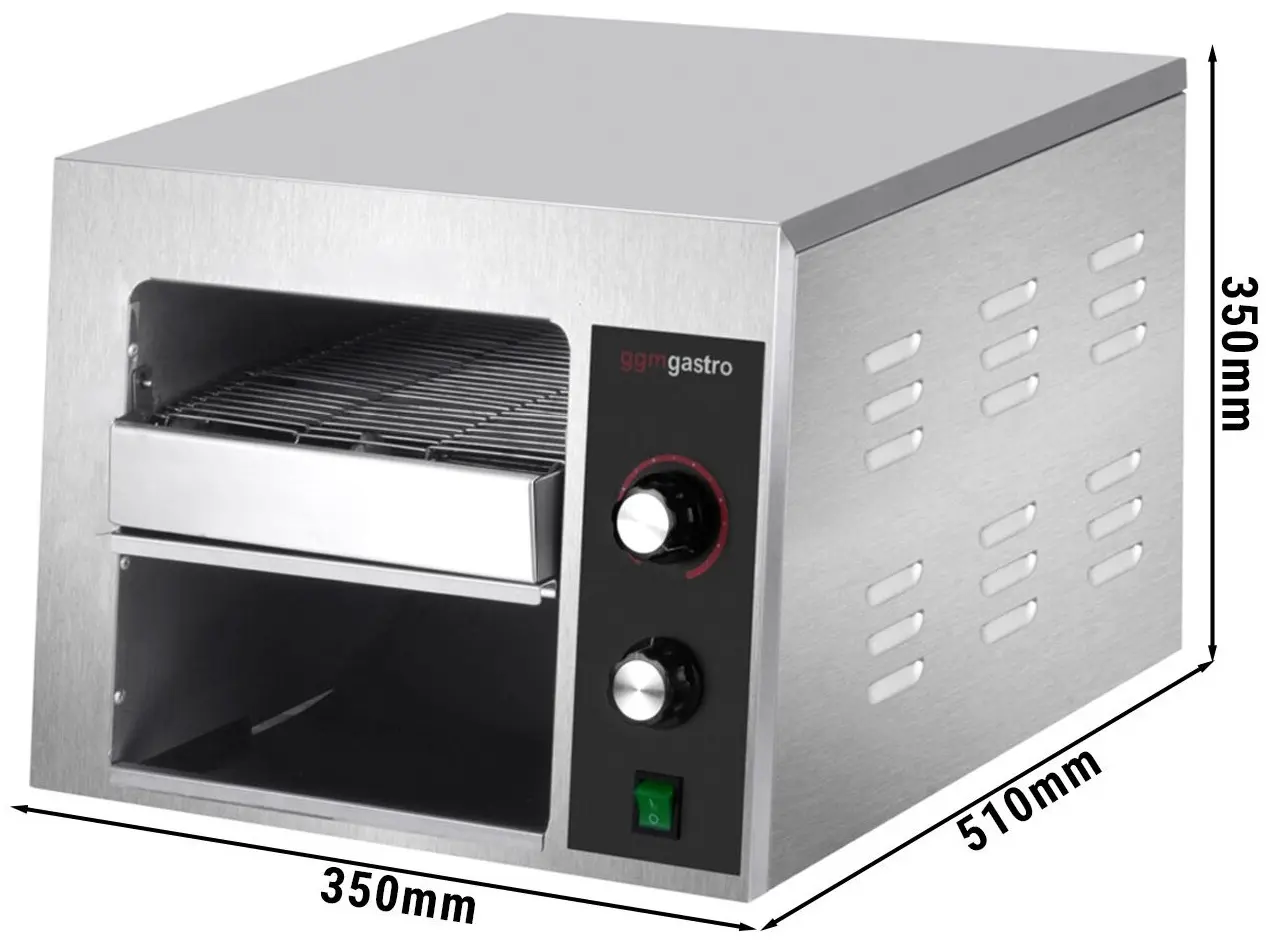 Тостер конвейерный GGM Gastro TJ535 (Inox) - 3