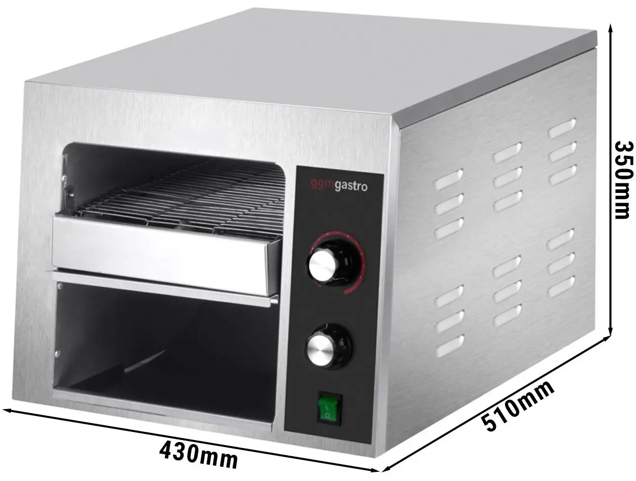 Тостер конвейерный GGM Gastro TJ543 (Inox) - 3