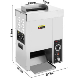 Тостер вертикальный GGM Gastro DTM1 (Inox) Thumb