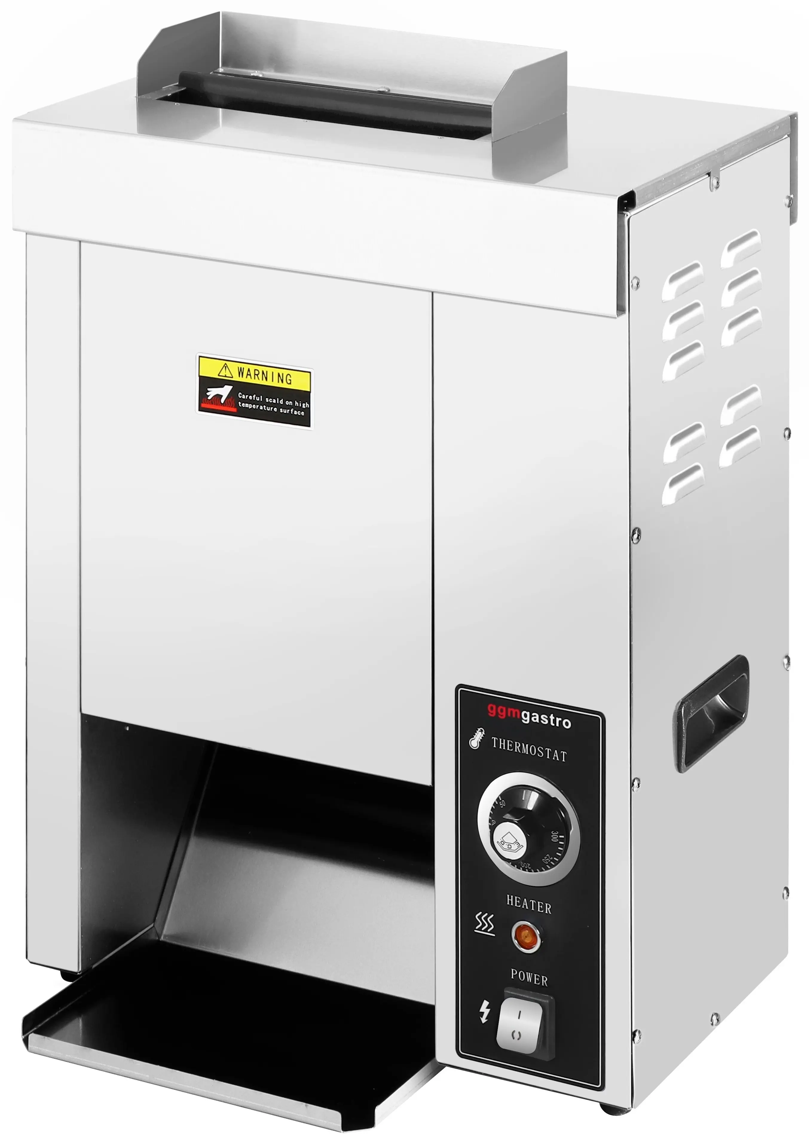 Тостер вертикальный GGM Gastro DTM1 (Inox) - 3