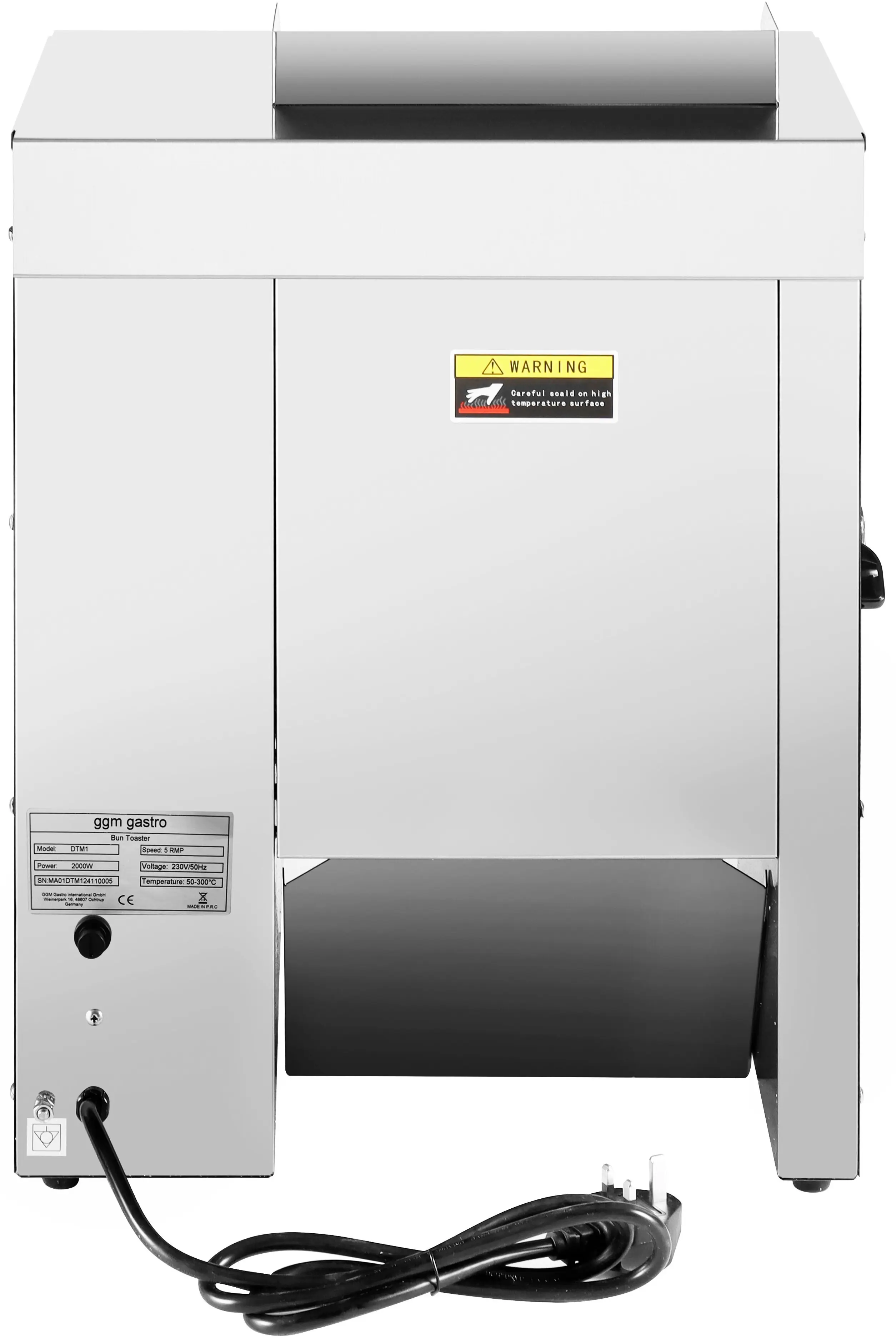Тостер вертикальный GGM Gastro DTM1 (Inox) - 6