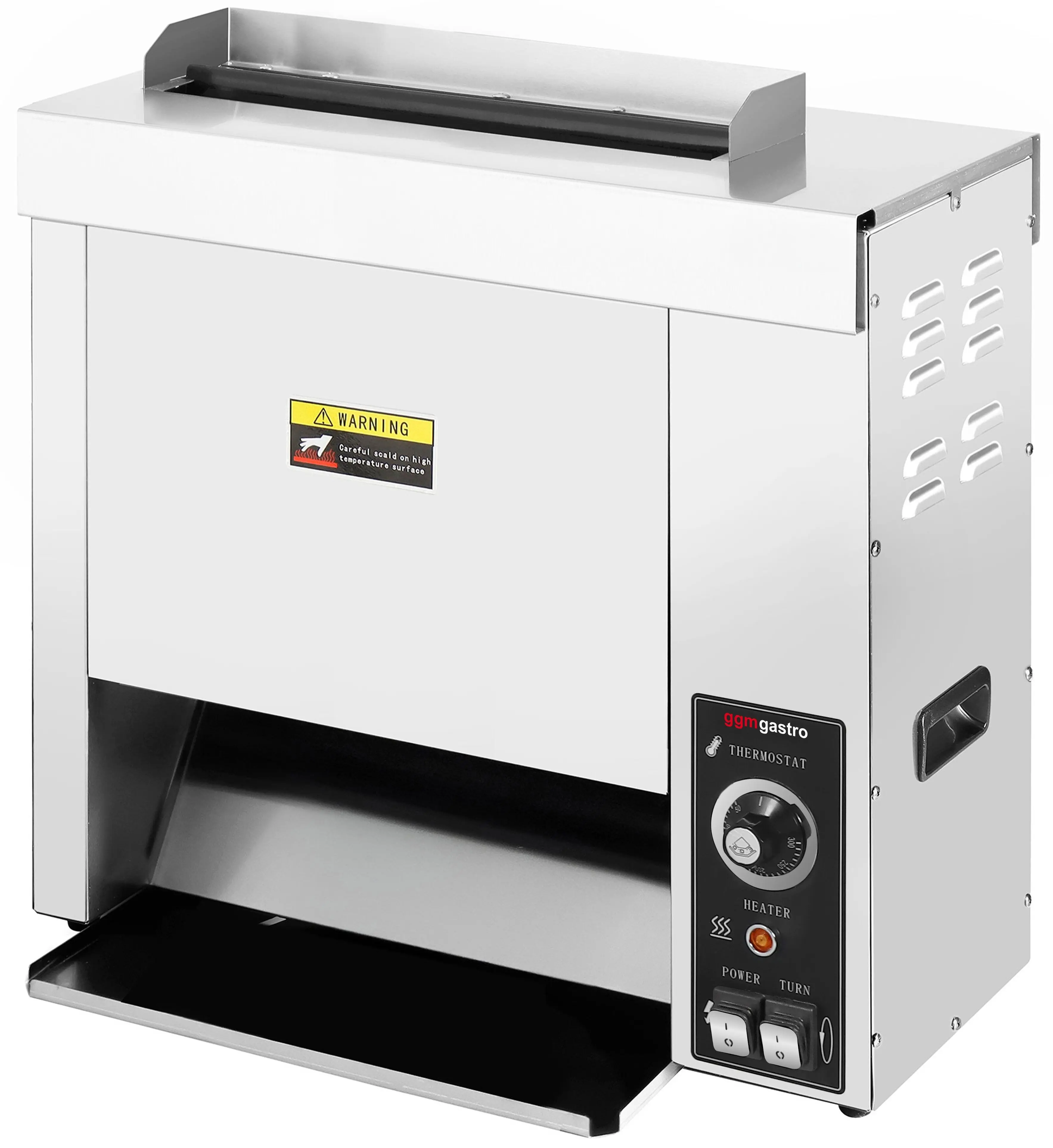 Тостер вертикальный GGM Gastro DTM2 (Inox) - 3