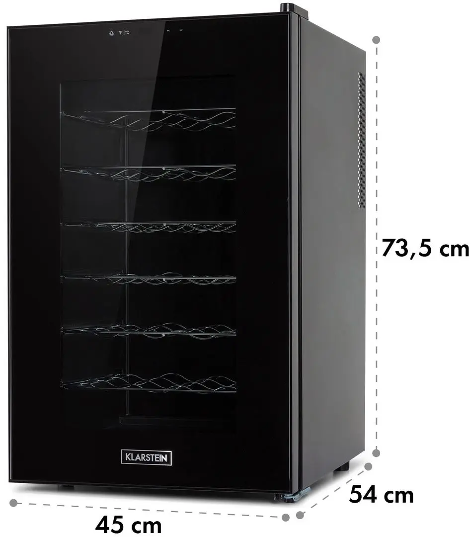 Vitrina de vinuri Klarstein Barolo 28 Uno (Black)