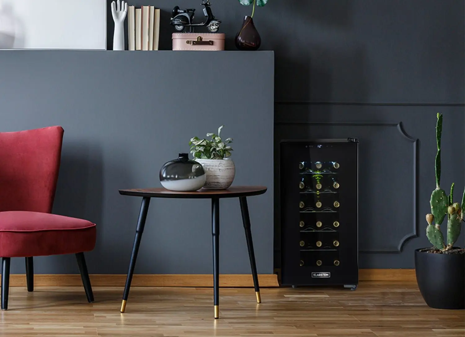 Vitrina de vinuri Klarstein Bellevin 18 Uno (Black)