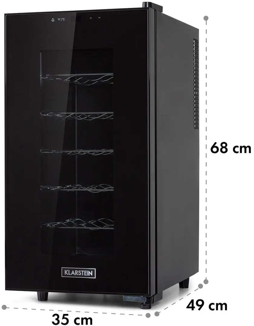 Vitrina de vinuri Klarstein Bellevin 18 Uno (Black)