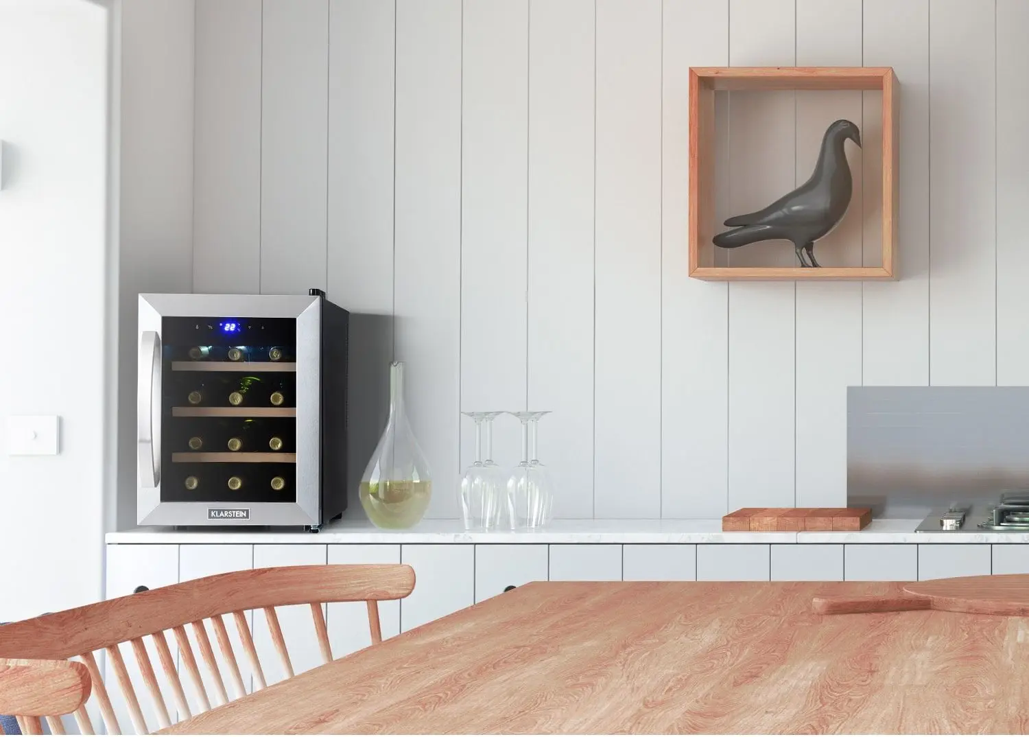 Vitrina de vinuri Klarstein Reserva 12 Uno 10035859 (Black)