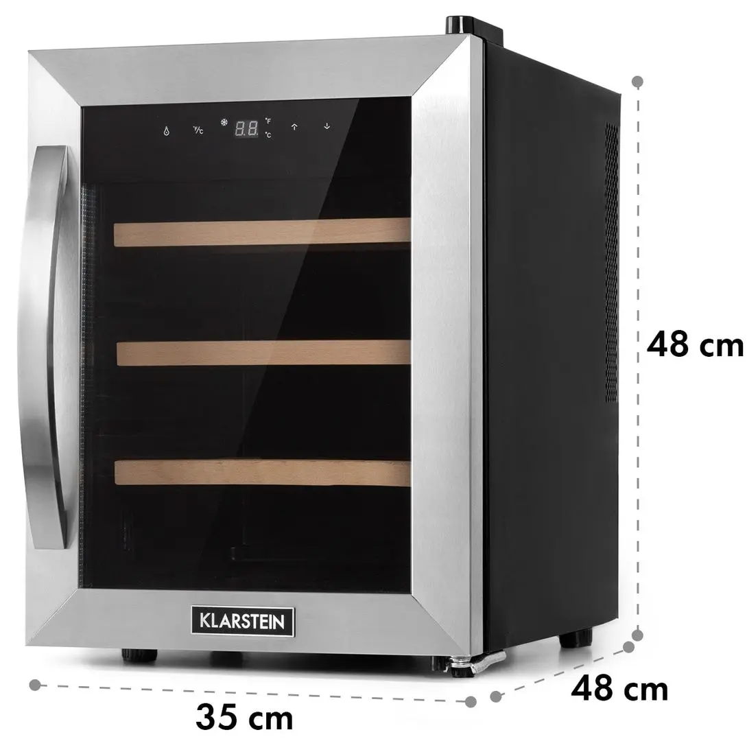 Vitrina de vinuri Klarstein Reserva 12 Uno 10035859 (Black)