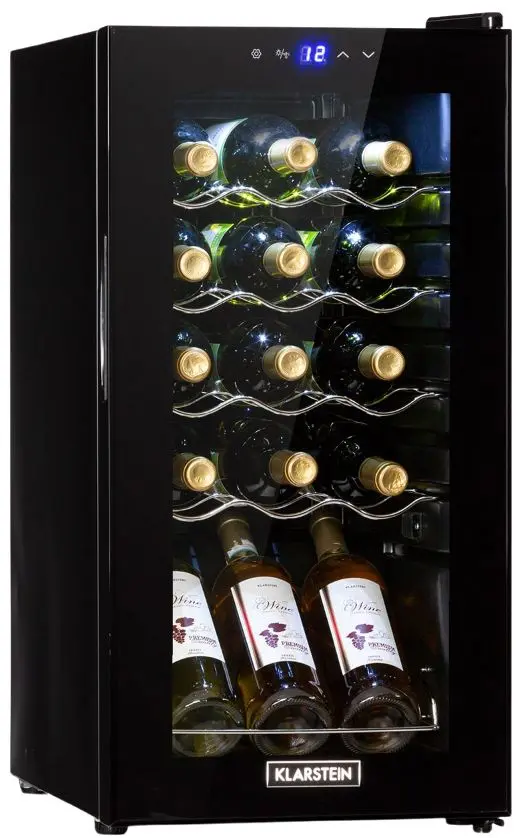 Vitrina de vinuri Klarstein Shiraz 15 Slim Uno 10035025 (Black)