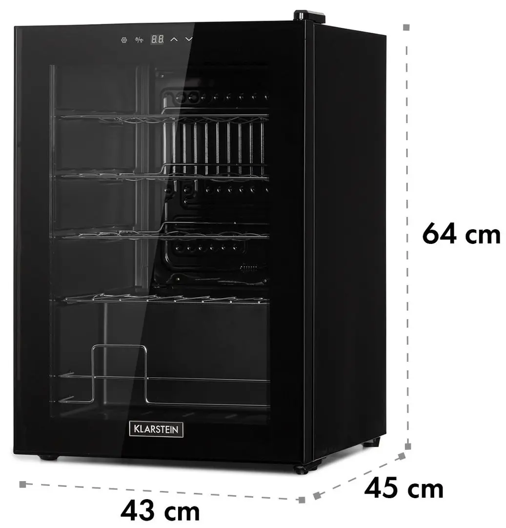 Vitrina de vinuri Klarstein Shiraz 20 Uno 10035027 (Black)