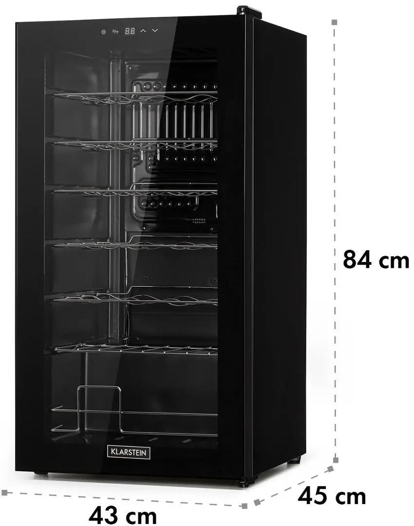 Vitrina de vinuri Klarstein Shiraz 28 Uno 10035029 (Black)