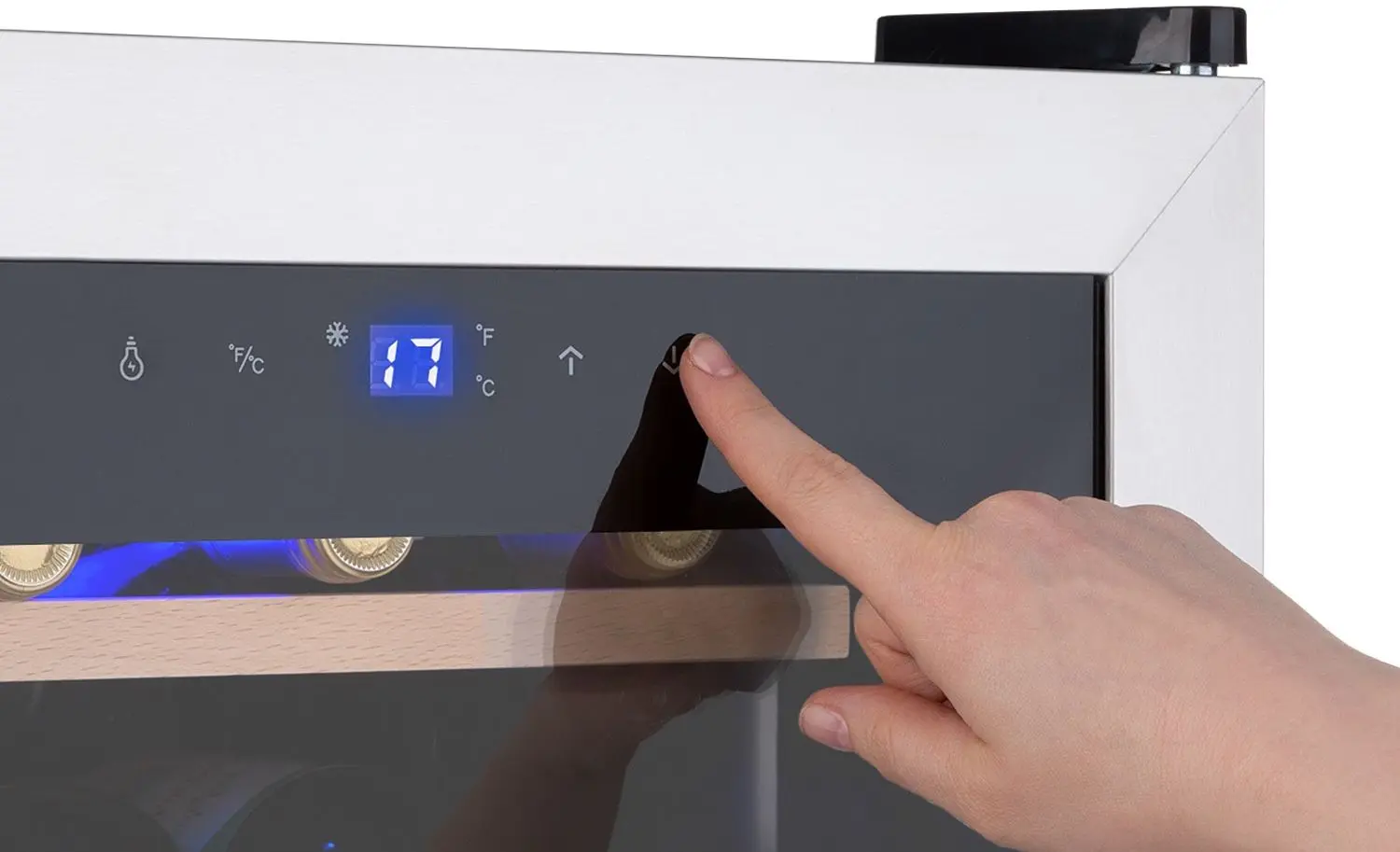 Vitrina de vinuri Klarstein Vinamour 12 Uno 10035673 (Silver)