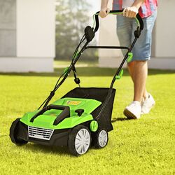 Электрический аэратор-скарификатор Costway ET1415DE-GN (Green/Black) Thumb