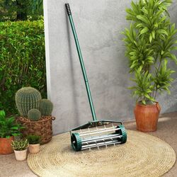 Каток для газона Costway GT3425 (Dark Green/Silver) Thumb
