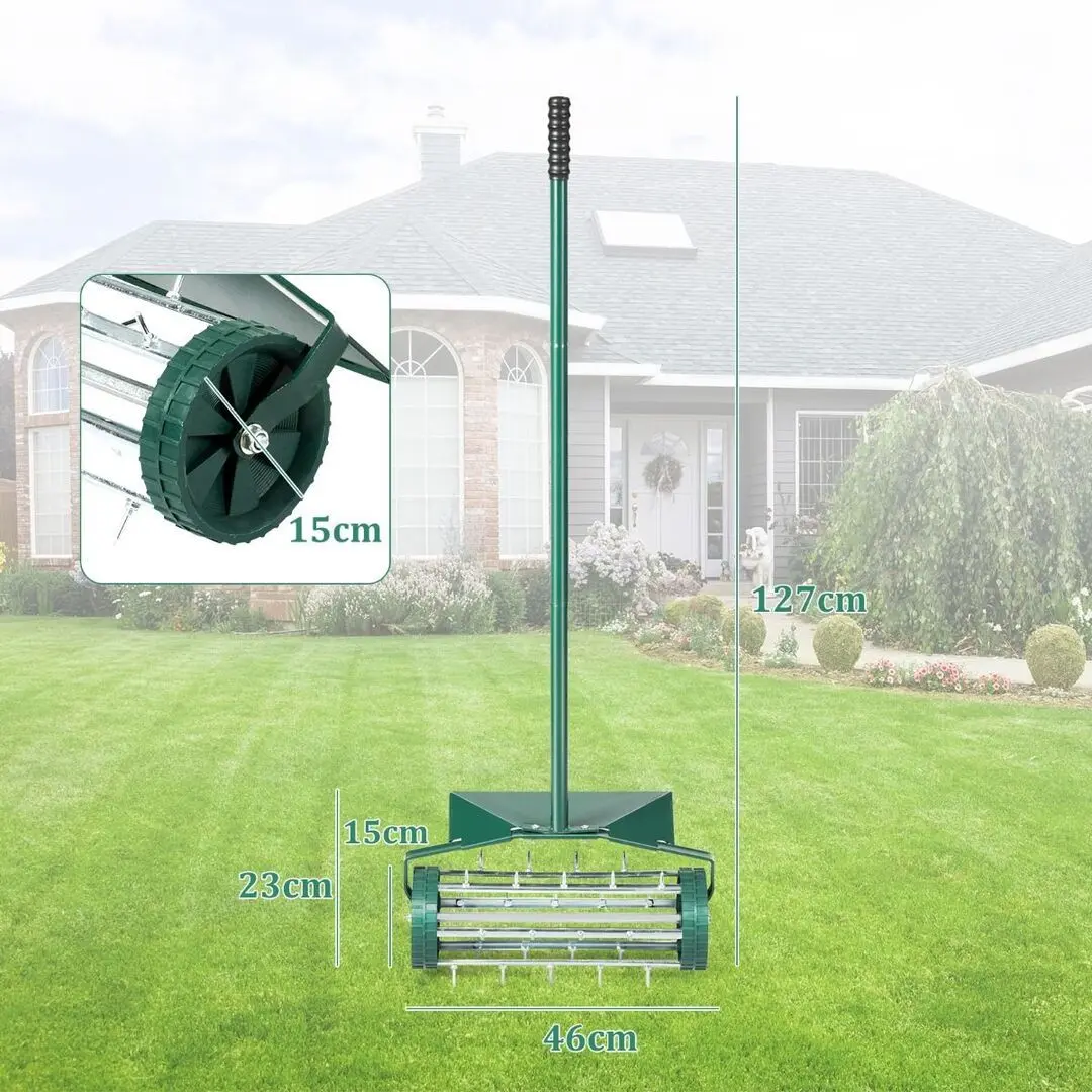 Каток для газона Costway GT3425 (Dark Green/Silver) - 3