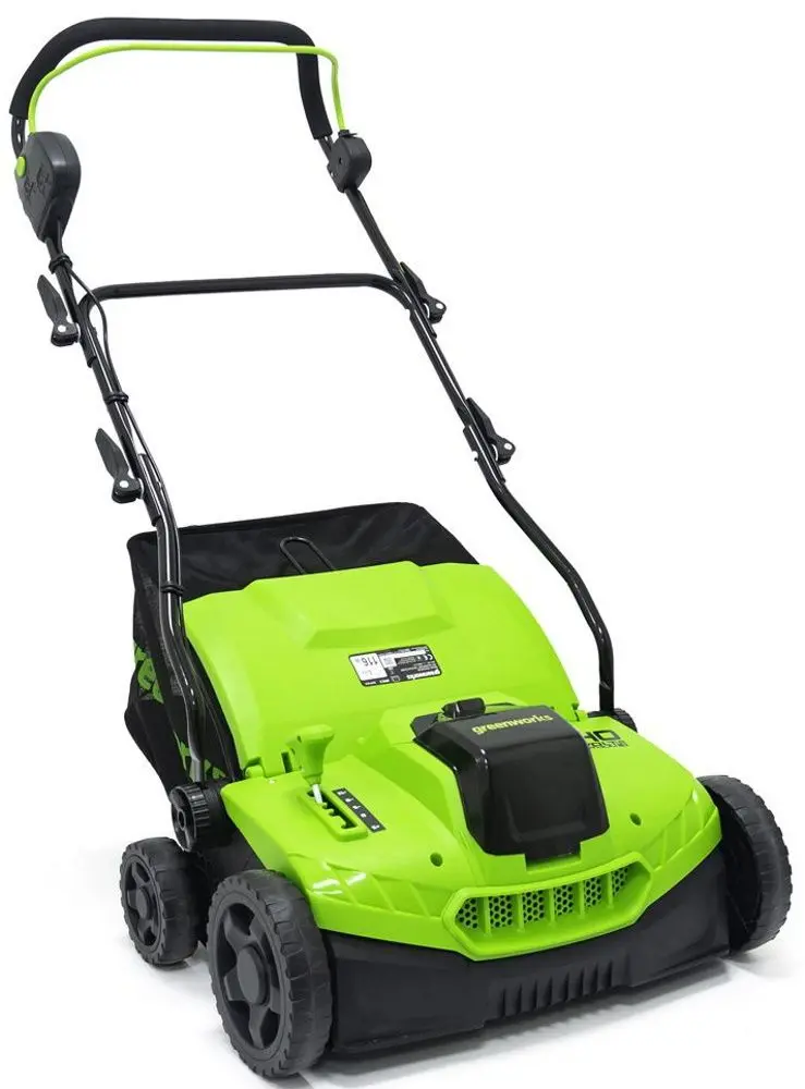 Аэратор аккумуляторный GreenWorks G40DT35 (Green)