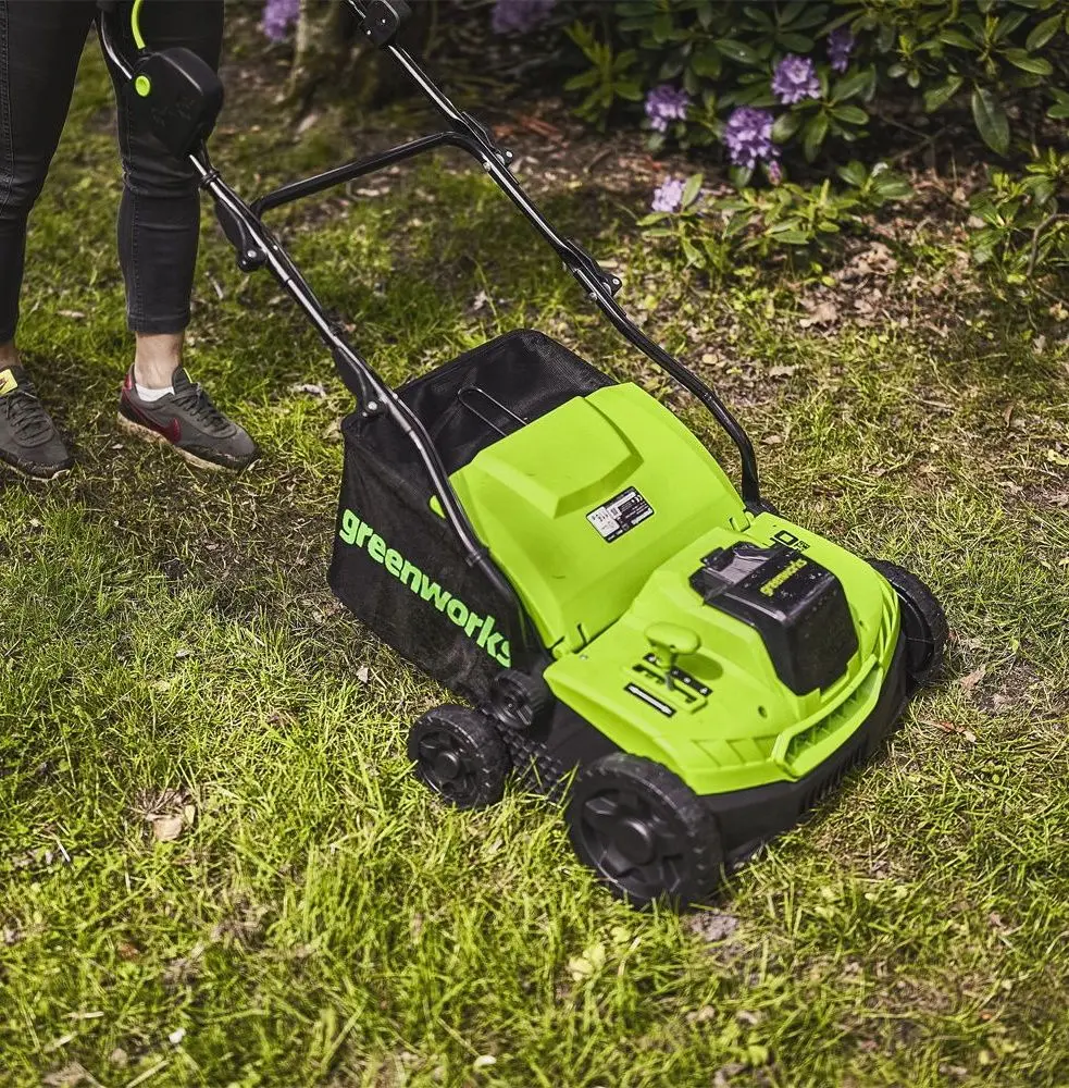 Аэратор аккумуляторный GreenWorks G40DT35 (Green)