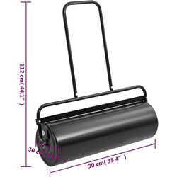 Каток для газонов VidaXL 154467 (Black) Thumb