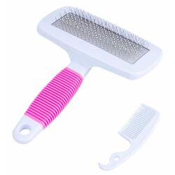 Pieptene pentru animale Aptel ZW3B (White/Pink) Thumb