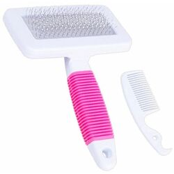 Pieptene pentru animale Aptel ZW3B (White/Pink) Thumb