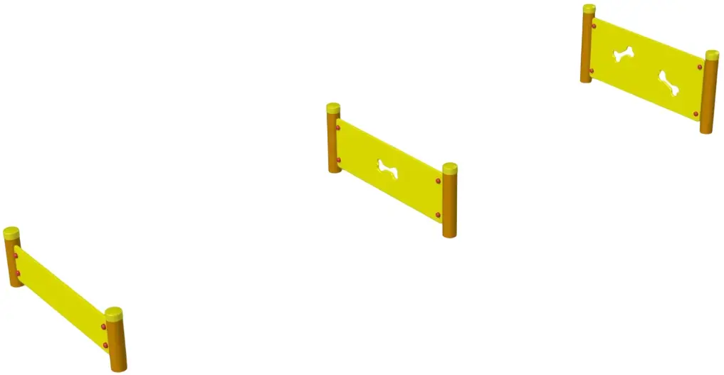 Triplu obstacol pentru caini Copfer PTP 060.E
