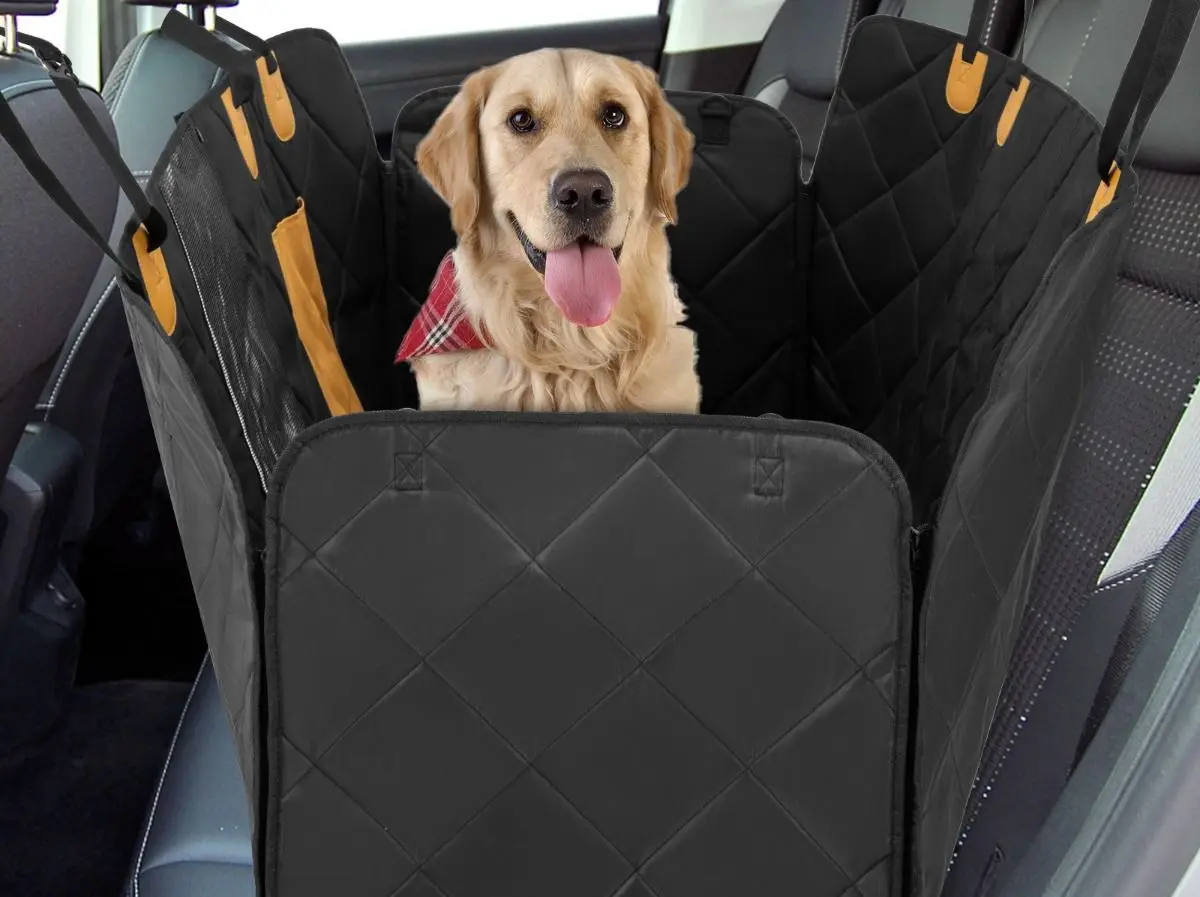 Автомобильный чехол-коврик для собак Costway PU10029DK (Black)