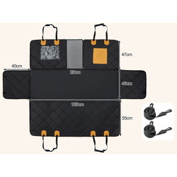 Автомобильный чехол-коврик для собак Costway PU10029DK (Black) Thumb