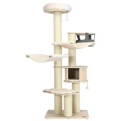 Игровой комплекс для кошек Costway PS7476NA (Cream)