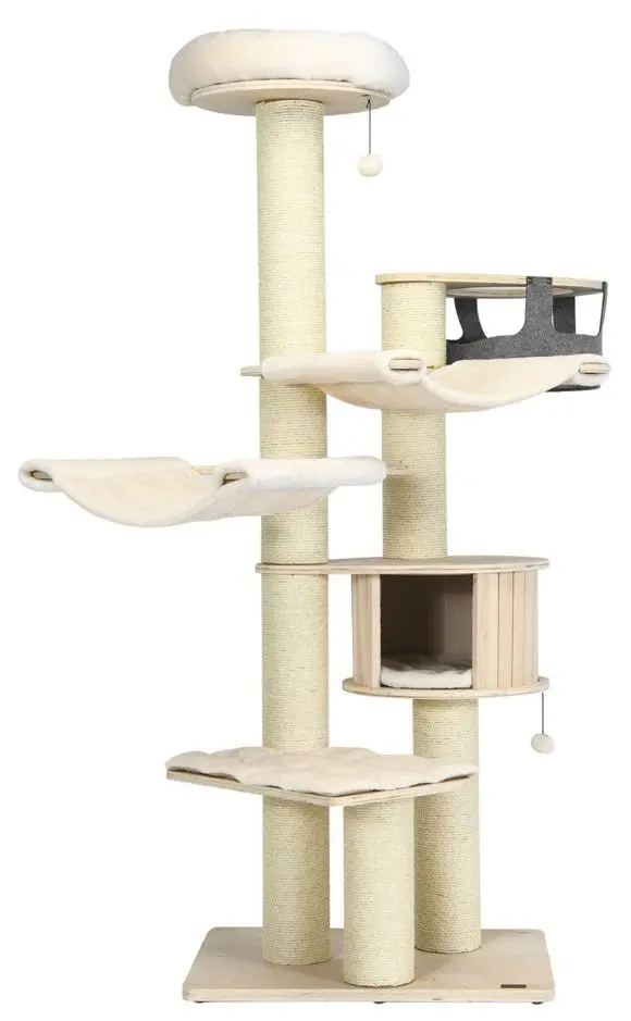 Игровой комплекс для кошек Costway PS7476NA (Cream)