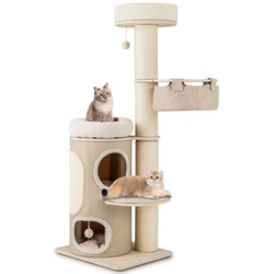 Ansamblu de joaca pentru pisici Costway PV10145NA (Natural) Thumb